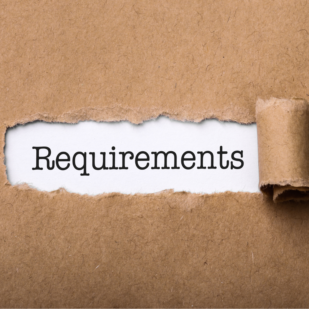 Business concept showing text 'Requirements' related to becoming a licensed facial specialist in Florida.